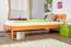 Kinderbett 100 x 200 cm | Massivholz: Kiefer | Erle Lackiert Abbildung
