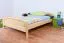 Kinderbett 140 x 200 cm | Massivholz: Kiefer | Natur Lackiert Abbildung