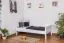 Kinderbett 90 x 200 cm | Massivholz: Buche | Weiß Lackiert Abbildung