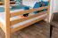 Großes Etagenbett 160 x 200 cm | Massivholz: Buche | Natur Lackiert | umbaubar in zwei große Einzel- bzw. Doppelbetten | Premium-Qualität | inkl. Rollroste Abbildung