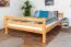 Hochbett für Jugendliche 160 x 190 cm | Massivholz: Buche | Natur Lackiert | umbaubar in Einzelbett | Premium-Qualität | inkl. Rollrost Abbildung