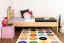 Kinderbett 90 x 200 cm | Massivholz: Kiefer | Natur Lackiert Abbildung