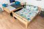 Stockbett für Kinderzimmer 140 x 190 cm | Massivholz: Buche | Natur Lackiert | umbaubar in 2 Einzelbetten | inkl. Rollroste Abbildung