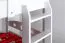 Etagenbett für Kinder 90 x 190 cm | Massivholz: Buche | Weiß Lackiert | umbaubar in 2 Einzelbetten | inkl. Rollroste Abbildung