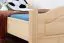 Kinderbett 80 x 200 cm | Massivholz: Buche | Natur Lackiert Abbildung