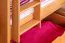 90 x 200 cm Etagenbett mit Stauraum / 2 Schubladen für Kinder Massivholz: Buche | Natur Lackiert | umbaubar in 2 Einzelbetten | Premium-Qualität | inkl. Rollroste Abbildung