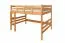 Stockbett für Kinderzimmer 140 x 190 cm | Massivholz: Buche | Natur Lackiert | umbaubar in 2 Einzelbetten | inkl. Rollroste Abbildung