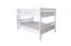 Weißes Etagenbett / Doppelstockbett 160 x 190 cm | Massivholz: Buche | umbaubar in zwei Einzelbetten | inkl. Rollroste Abbildung
