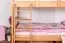 90 x 200 cm Etagenbett mit Stauraum / 2 Schubladen für Kinder Massivholz: Buche | Natur Lackiert | umbaubar in 2 Einzelbetten | Premium-Qualität | inkl. Rollroste Abbildung