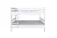 Weißes Etagenbett / Doppelstockbett 160 x 190 cm | Massivholz: Buche | umbaubar in zwei Einzelbetten | inkl. Rollroste Abbildung
