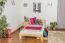 Kinderbett 120 x 200 cm | Massivholz: Kiefer | Natur Lackiert | inkl. Rollrost Abbildung