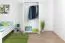 90 cm breiter Kleiderschrank mit 2 Türen | Farbe: Weiß Abbildung