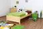 Kinderbett 100 x 200 cm | Massivholz: Kiefer | Natur Lackiert Abbildung