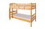 Etagenbett für Kinder 90 x 200 cm | Massivholz: Buche | Natur Lackiert | umbaubar in 2 Einzelbetten | inkl. Rollroste Abbildung