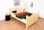 Kinderbett 140 x 200 cm | Massivholz: Kiefer | Natur Lackiert Abbildung