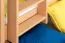 90 x 200 cm Etagenbett mit Stauraum / 2 Schubladen für Kinder Massivholz: Buche | Natur Lackiert | umbaubar in 2 Einzelbetten | Premium-Qualität | inkl. Rollroste Abbildung