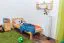 Bettrahmen für Kinder / Kinderbett 80 x 200 cm | Massivholz: Kiefer | Natur Lackiert Abbildung