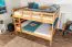 Großes Etagenbett 160 x 200 cm | Massivholz: Buche | Natur Lackiert | umbaubar in zwei große Einzel- bzw. Doppelbetten | Premium-Qualität | inkl. Rollroste Abbildung
