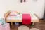 Kinderbett 90 x 200 cm | Massivholz: Buche | Natur Lackiert Abbildung