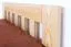 Kinderbett 100 x 200 cm | Massivholz: Kiefer | Natur Lackiert Abbildung