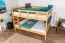 Großes Etagenbett 160 x 200 cm | Massivholz: Buche | Natur Lackiert | umbaubar in zwei große Einzel- bzw. Doppelbetten | Premium-Qualität | inkl. Rollroste Abbildung