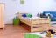 Bettrahmen für Kinder / Kinderbett 90 x 200 cm | Massivholz: Kiefer | Natur Lackiert Abbildung