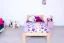 Kinderbett 100 x 200 cm | Massivholz: Kiefer | Natur Lackiert Abbildung