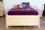 Kinderbett 100 x 200 cm | Massivholz: Kiefer | Natur Lackiert Abbildung