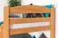 Etagenbett für Kinder 90 x 190 cm | Massivholz: Buche | Natur Lackiert | umbaubar in 2 Einzelbetten | inkl. Rollroste Abbildung