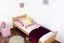 Kinderbett 80 x 200 cm | Massivholz: Buche | Natur Lackiert Abbildung