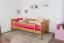 Kinderbett 90 x 200 cm | Massivholz: Kiefer | Erle Lackiert Abbildung