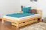 Kinderbett 120 x 200 cm | Massivholz: Kiefer | Natur Lackiert | inkl. Rollrost Abbildung