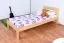 Bettrahmen für Kinder / Kinderbett 90 x 200 cm | Massivholz: Kiefer | Natur Lackiert Abbildung