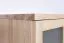 Kleiderschrank | 5 Drehtüren | 4 Schubladen | 12 Fächer | 121 cm breit | Massivholz | Farbe: Natur Abbildung