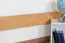 Hochbett für Jugendliche 90 x 200 cm | Massivholz: Buche | Natur Lackiert | umbaubar in Einzelbett | Premium-Qualität | inkl. Rollrost Abbildung
