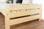 Kinderbett 100 x 200 cm | Massivholz: Kiefer | Natur Lackiert Abbildung