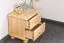 Nachtkommode Natur 41x42x35 (HxBxT) Kiefer massiv, 2 Schublade(n) Abbildung