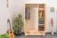 Massivholz Schlafzimmerschrank Kiefer, Farbe: Natur 190x133x60 cm Abbildung