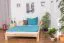 Holzbett 160 x 200 cm Kiefer massiv Natur Abbildung