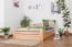 Buche Bettgestell 140 x 200 cm Natur Abbildung