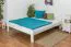 Bett 180 x 200 cm Kiefer massiv Weiß Abbildung
