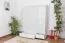 Dielenschrank Kiefer, Farbe: Weiß 195x155x59 cm Abbildung