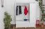 Echtholz Schrank, Farbe: Weiß 195x155x59 cm Abbildung