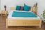 Bett Kiefer massiv 160 x 200 cm Natur Abbildung