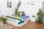 Ausziehbett 180 x 200 cm Buche Weiß mit 2 Schublade(n) Abbildung