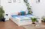 Buche Schubladenbett Bettgestell 180 x 200 cm Weiß Abbildung