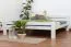 Weißes Buche Bett 180 x 200 cm Weiß massiv Abbildung