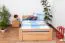 Bett Buche 120 x 200 cm Natur Abbildung