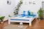 Massivholz Bettgestell Buche 180 x 200 cm Weiß Abbildung