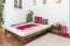 Massivholz Bettgestell Kiefer 160 x 200 cm Nuss Abbildung